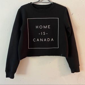 Home is Canada Cropped Sweatshirt
